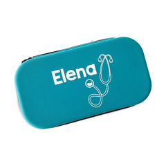 estuche turquesa estetoscopio