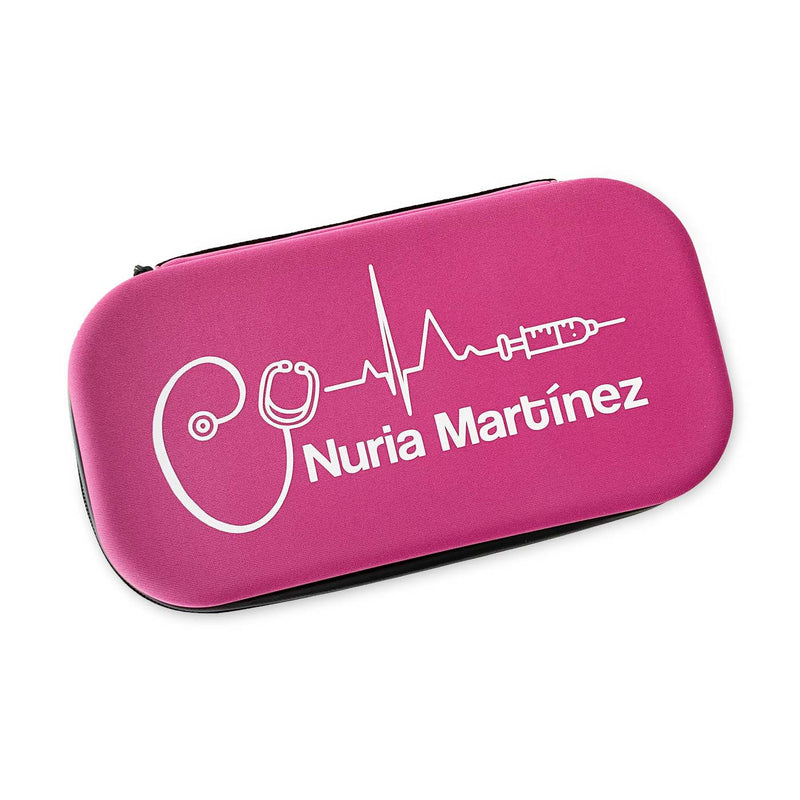 Estuche fonendoscopio, liso o personalizado - Fucsia-zoom-