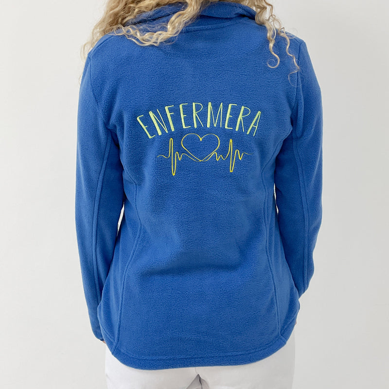 Forro polar sanitario mujer personalizado – Azul-zoom-