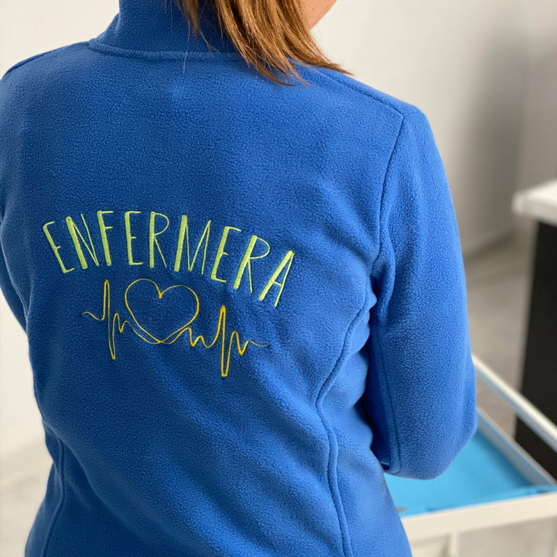 Forro polar sanitario mujer personalizado – Azul-zoom-