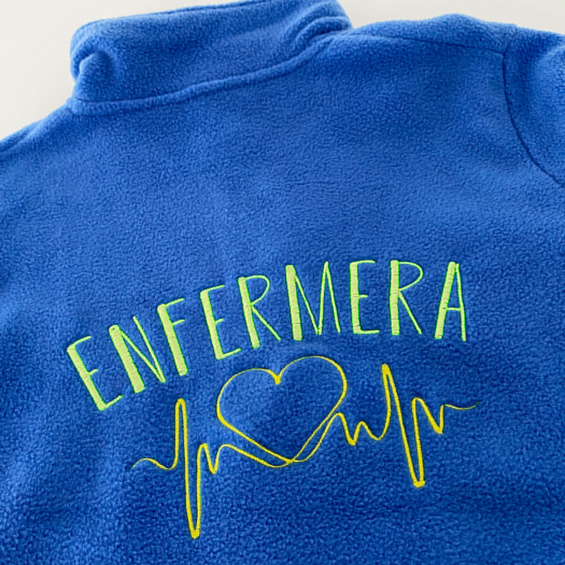 Forro polar sanitario mujer personalizado – Azul-zoom-