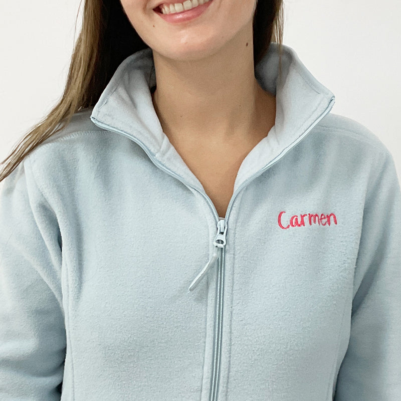 Forro Polar sanitario mujer personalizado – Color Hielo-zoom-