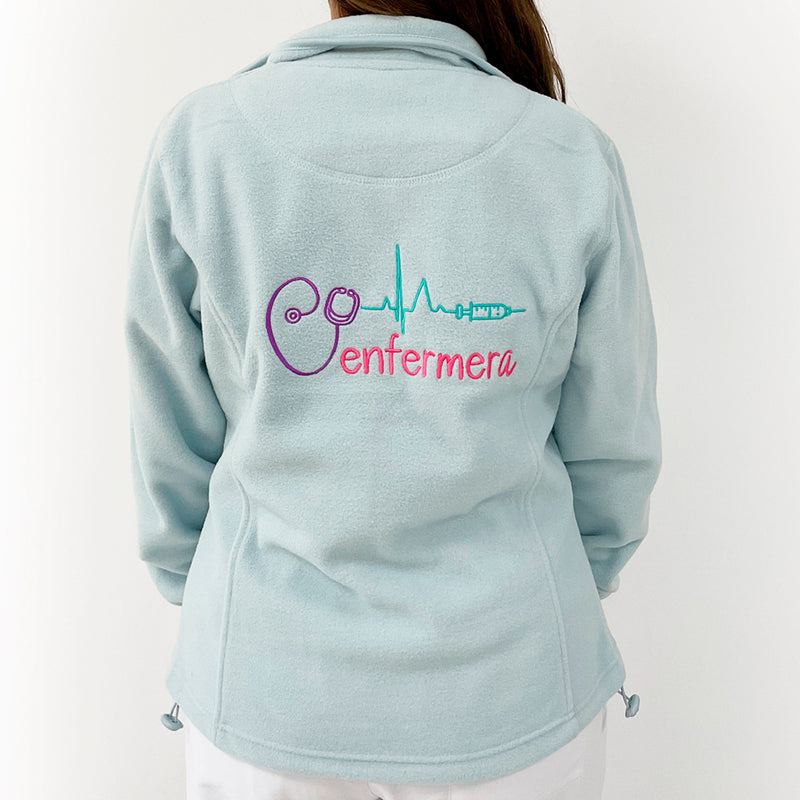 Forro Polar sanitario mujer personalizado – Color Hielo-zoom-