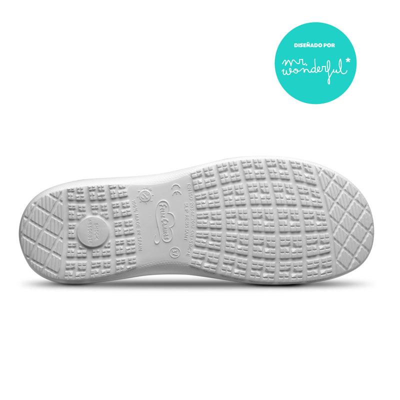 Zapato piel vegana velcro - estampado Wonderful-zoom-