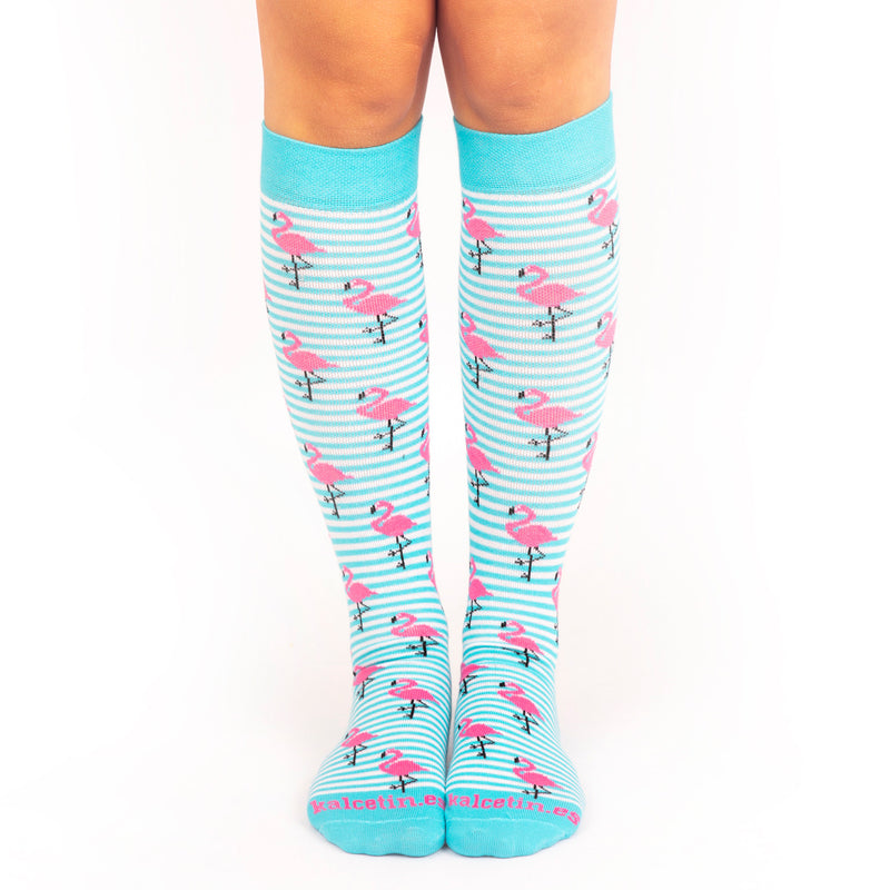 Calcetines Compresivos estampados - Flamencos-zoom-