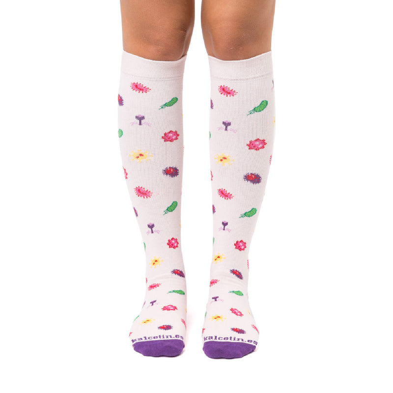 Calcetines Compresivos estampados - Bacterias-zoom-