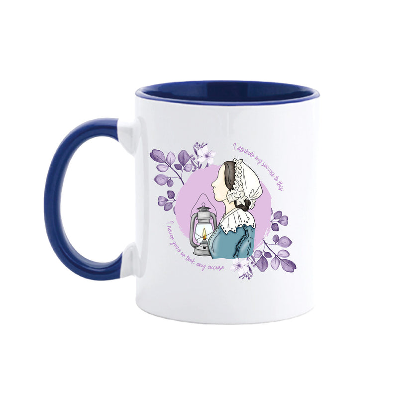 Taza cerámica personalizable azul marino - Nightingale @elartedecuidar_-zoom-