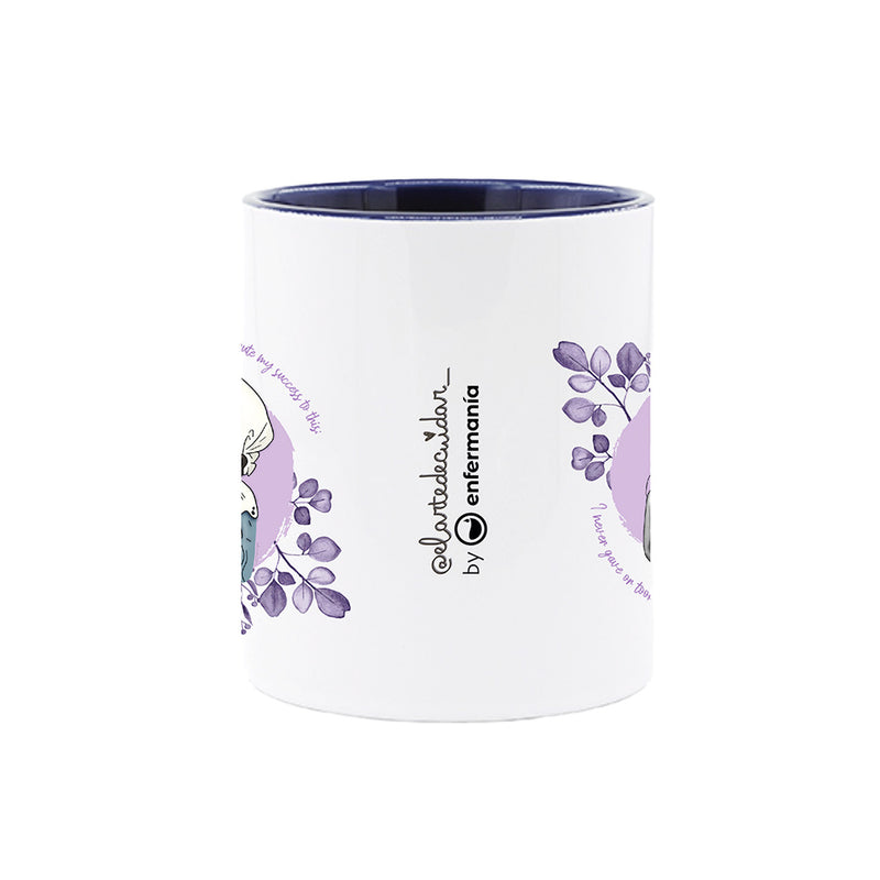 Taza cerámica personalizable azul marino - Nightingale @elartedecuidar_-zoom-