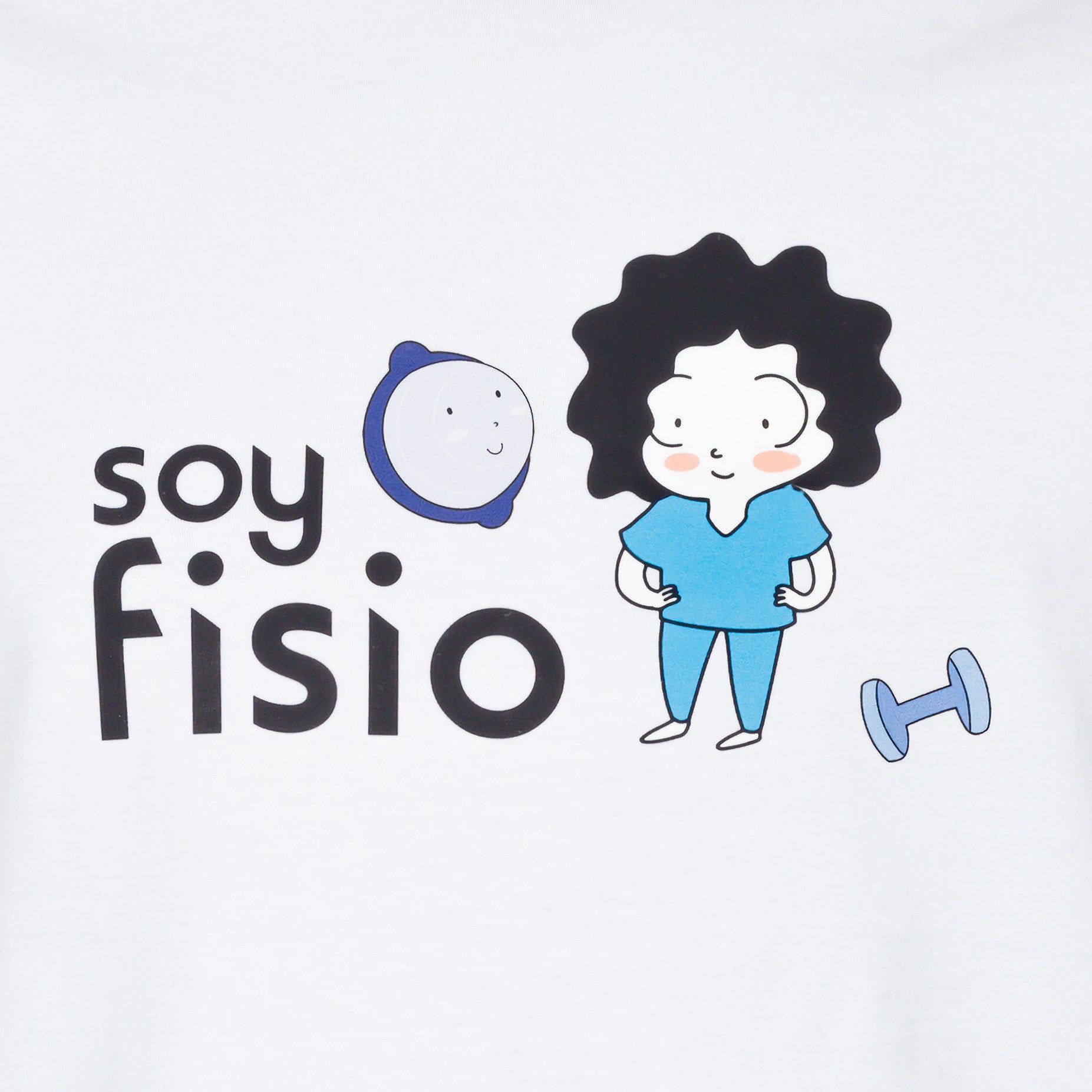 Detalle del estampado humorístico FisioDeMente
