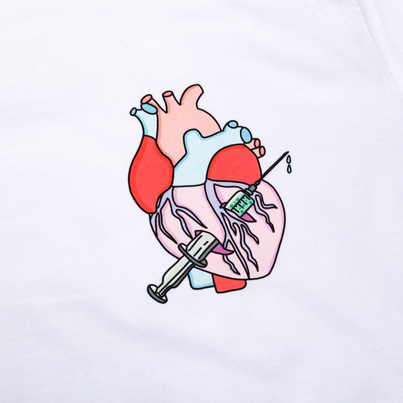 Camiseta blanca mujer - Rebelheart @anni.ghtingale-zoom-