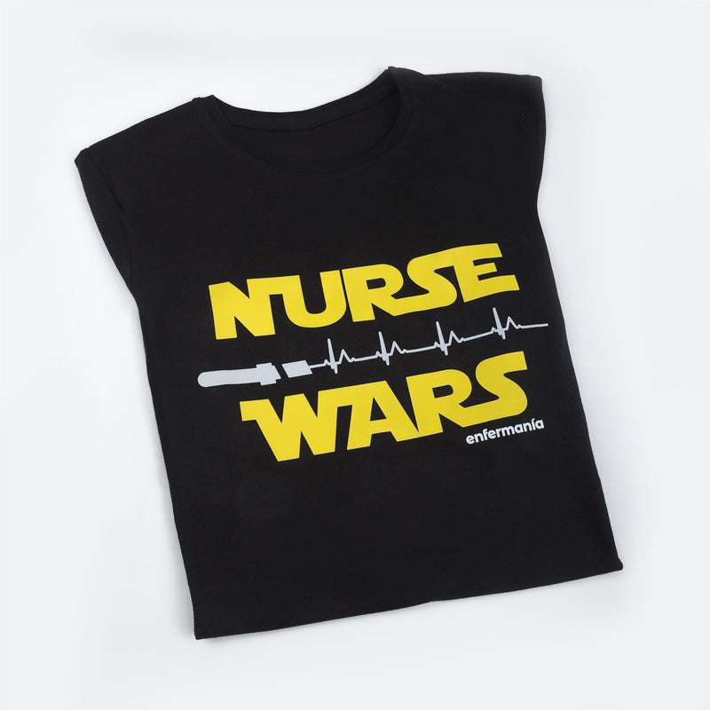 Camiseta negra mujer - estampada-zoom-