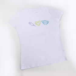 Camiseta Estampada Blanca para Mujer-zoom-