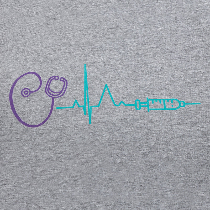 Camiseta gris mujer - estampada-zoom-