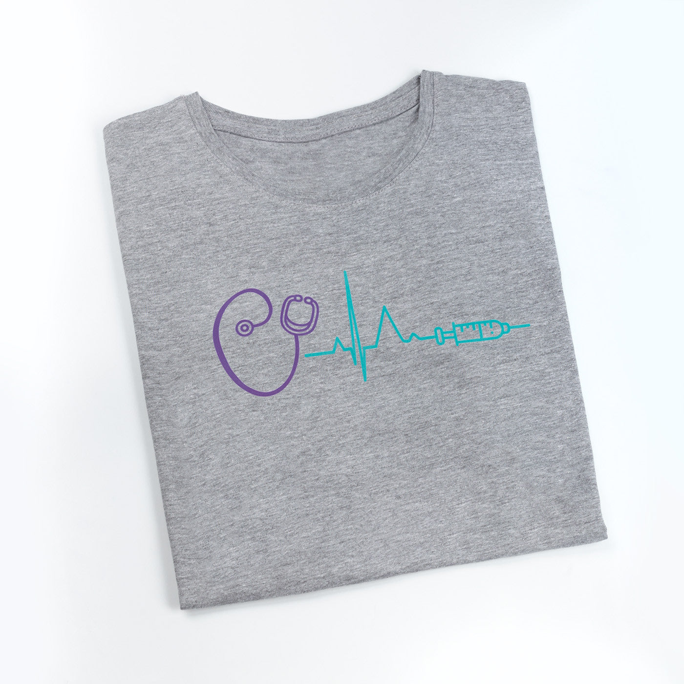 camiseta ekg enfermera