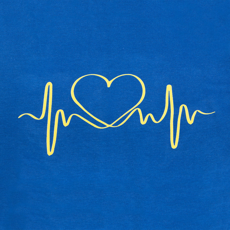 Camiseta Estampada Azul Royal para Mujer-zoom-