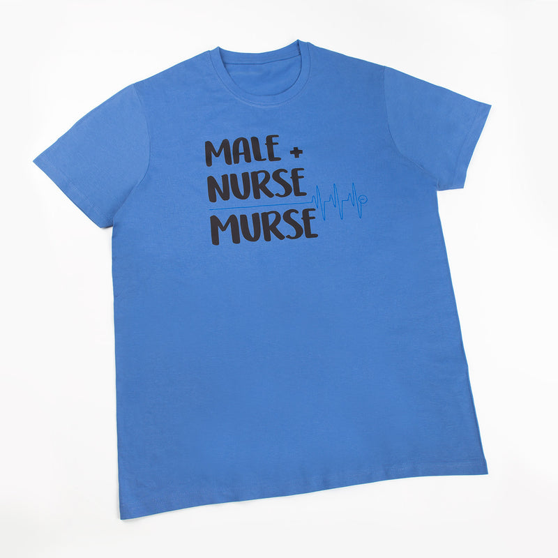 Camiseta Estampada Azul Clásico para Hombre-zoom-