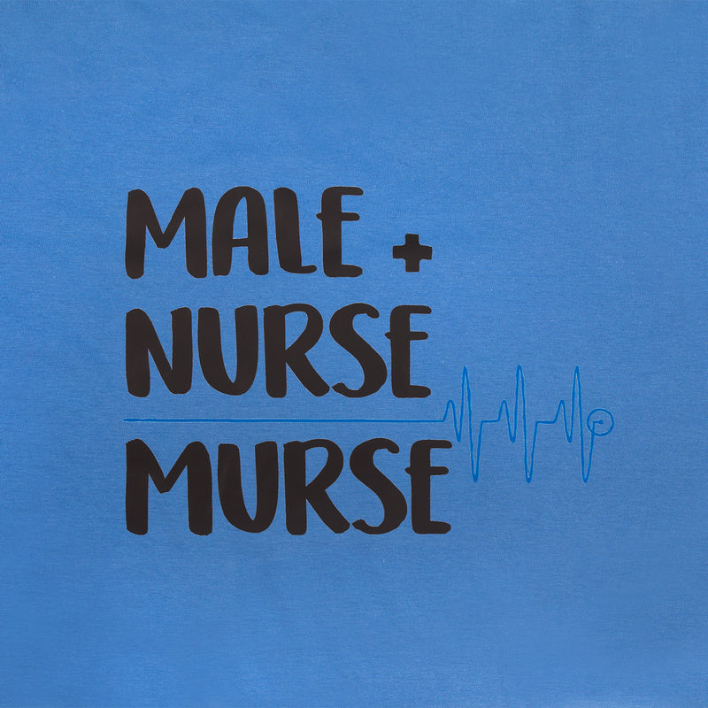 Camiseta Estampada Azul Clásico para Hombre-zoom-