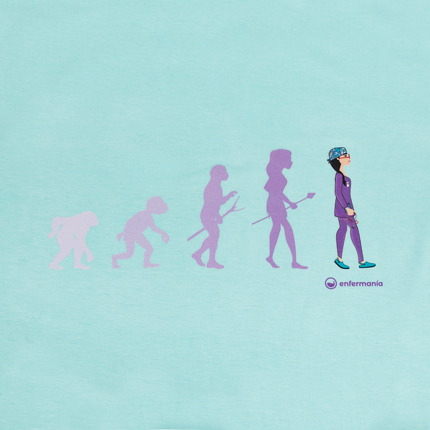 camiseta evolution enfermera