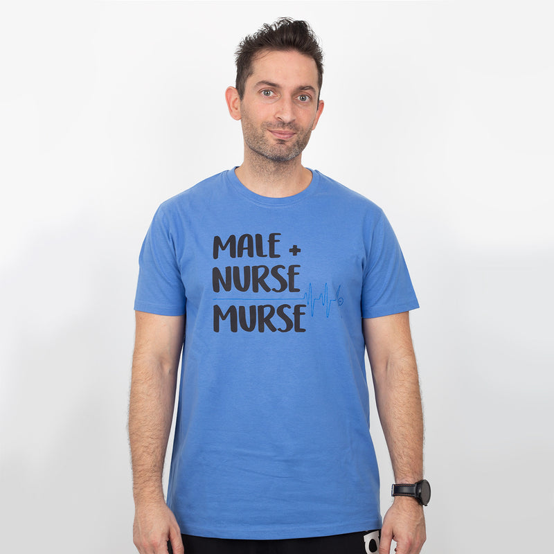 Camiseta Estampada Azul Clásico para Hombre-zoom-