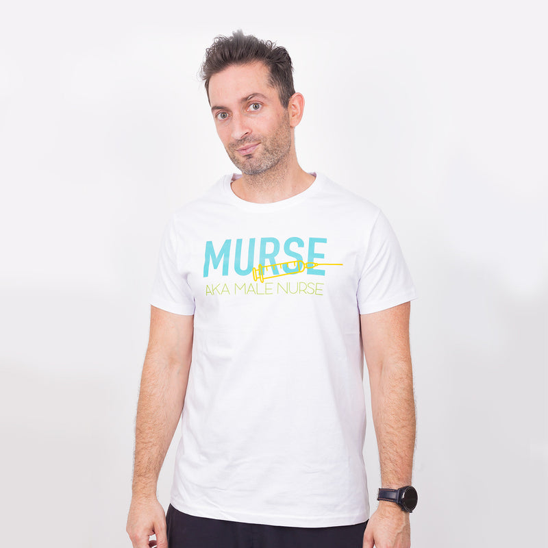 Camiseta Estampada Blanca para Hombre-zoom-