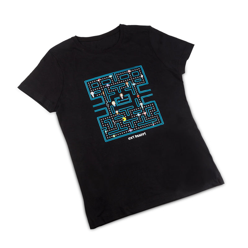 Camiseta negra mujer - estampada-zoom-