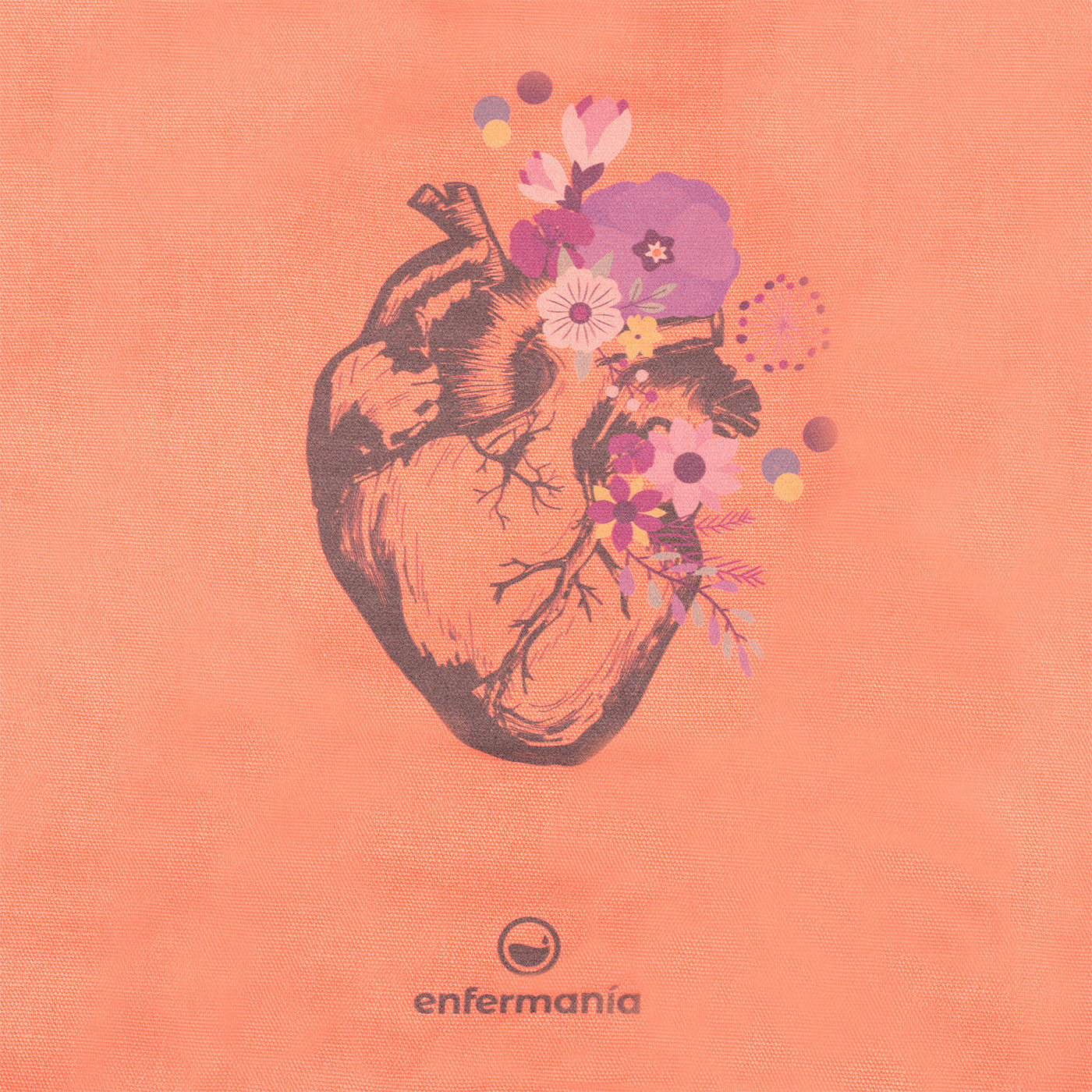tote bag coral enfermera