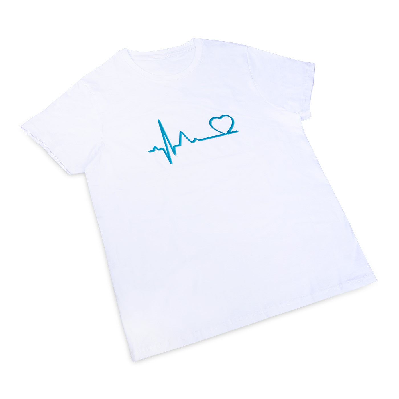 camiseta ekg corazón