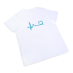 camiseta ekg corazón