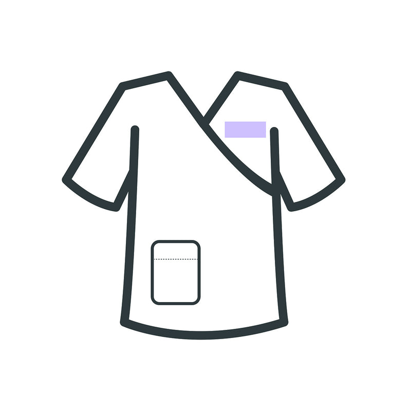 Fonendos printed sanitary blouse | unisex microfiber -zoom-