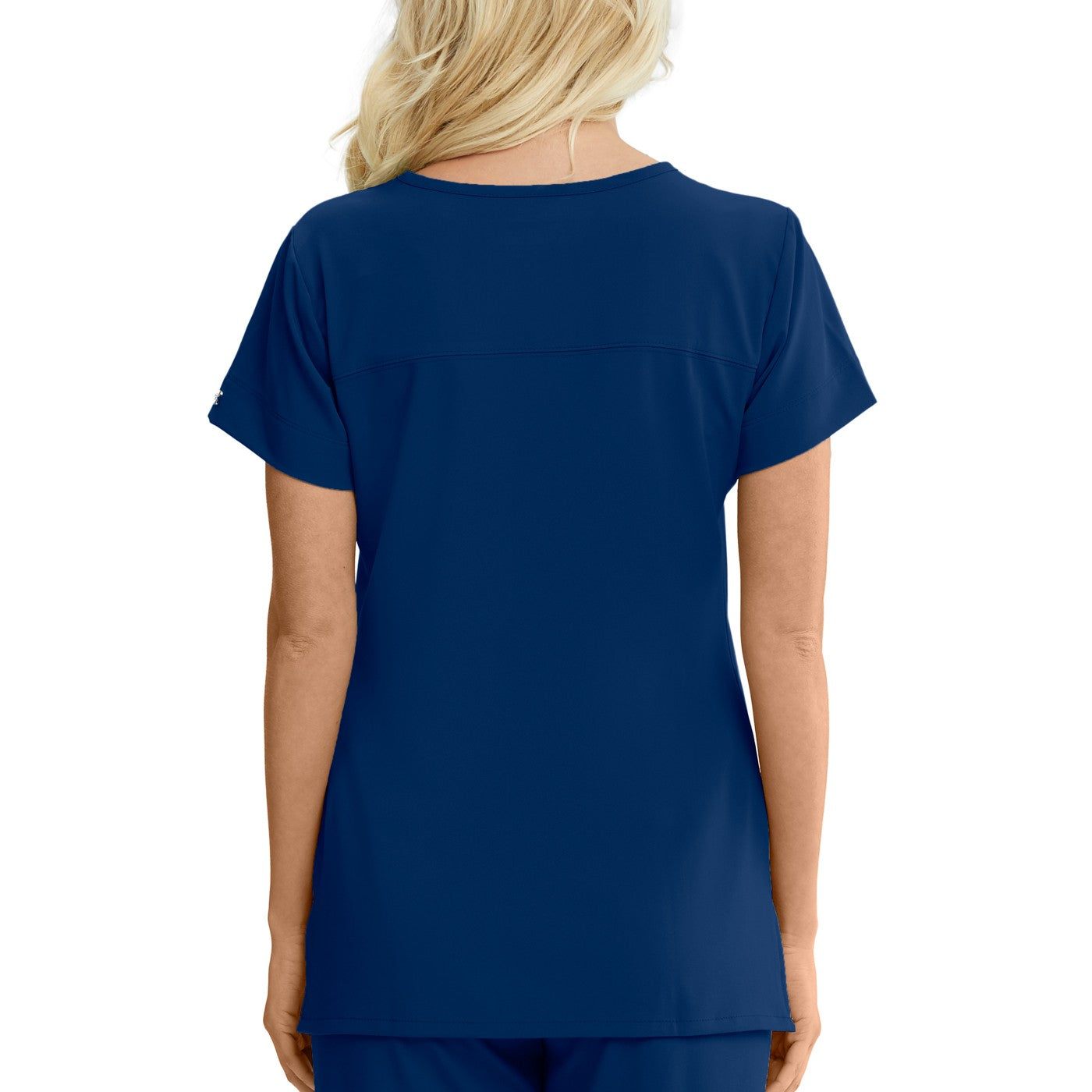 Blusón mujer pico 2 bolsillos azul índigo Grey's Anatomy-2