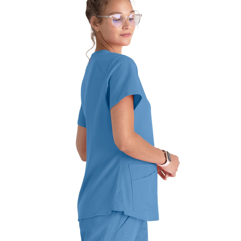 Grey's Anatomy Women's Scrub Top | V-neck and 4 pockets -zoom-