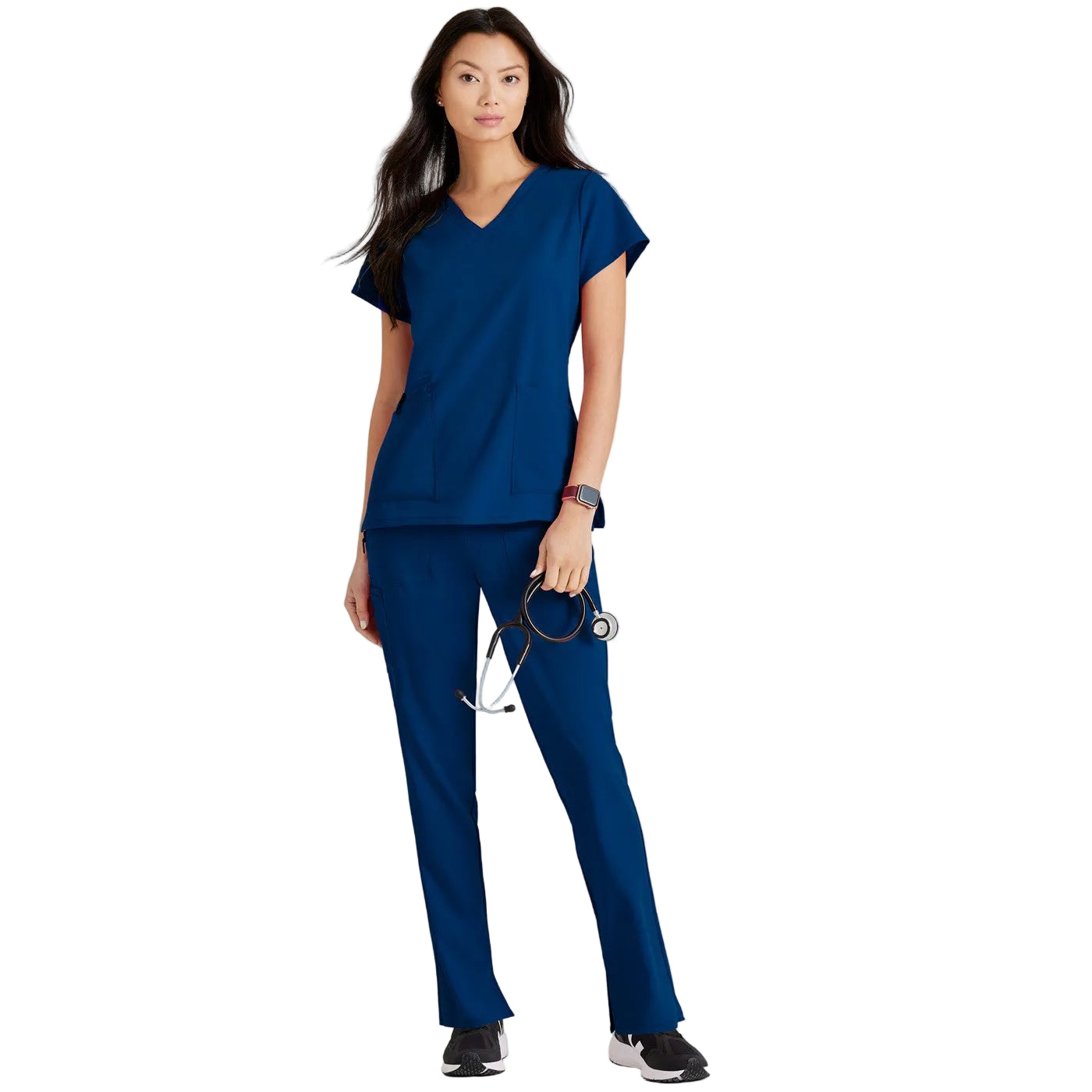 Blusón Sanitario mujer Grey’s Anatomy | Tejido Luxe360 con cuello pico y 4 bolsillos