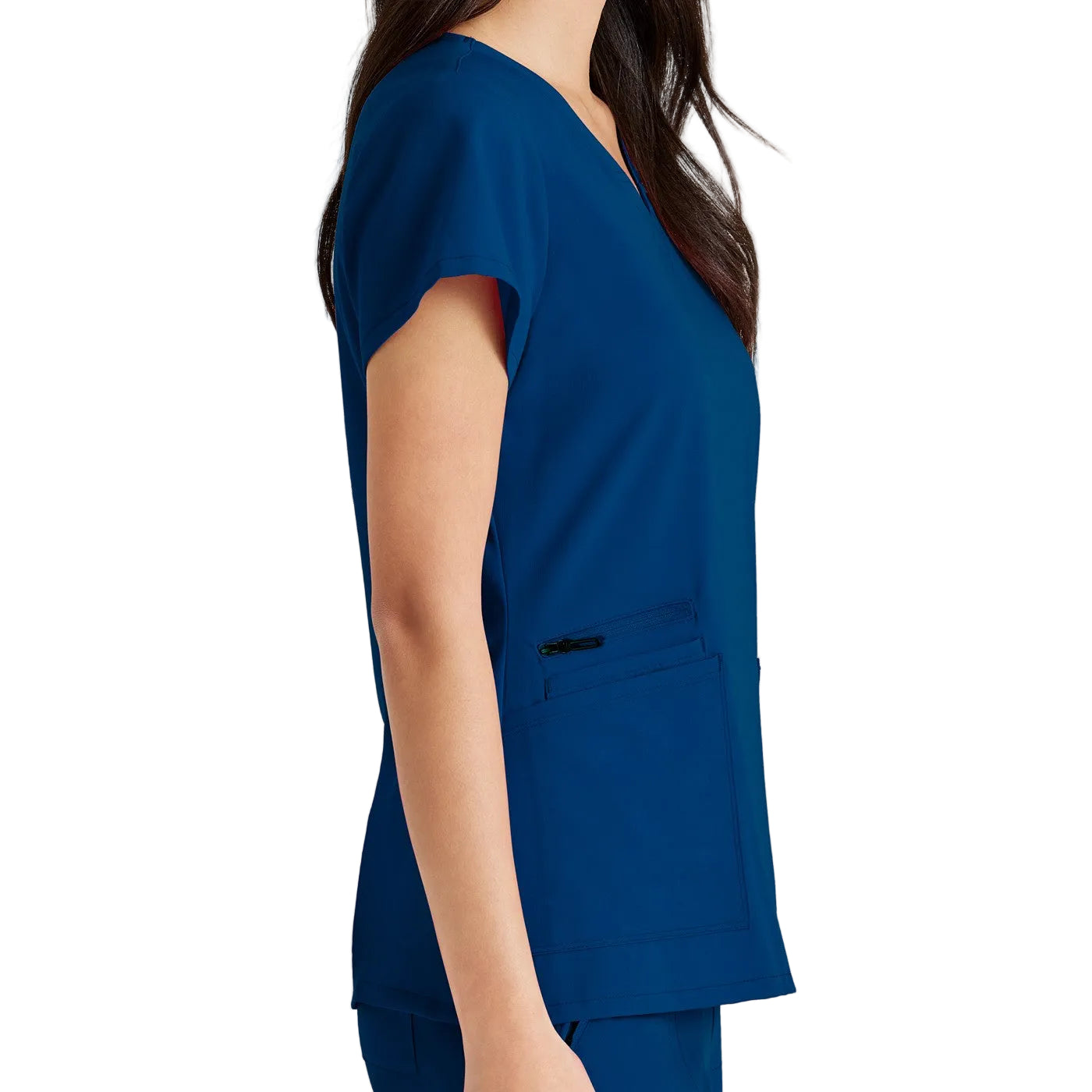 Grey's Anatomy Women's Scrub Top | Luxe360 fabric with V-neck and 4 pockets -5