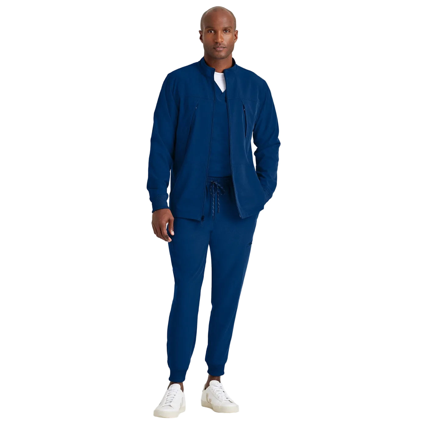 Grey's Anatomy Men's 4-Pocket Jacket, Indigo Blue -zoom-2