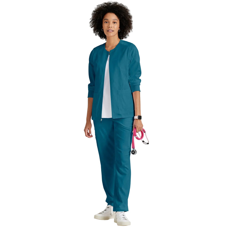 Chaqueta cremallera mujer 5 bolsillos azul petróleo Grey's Anatomy-zoom-