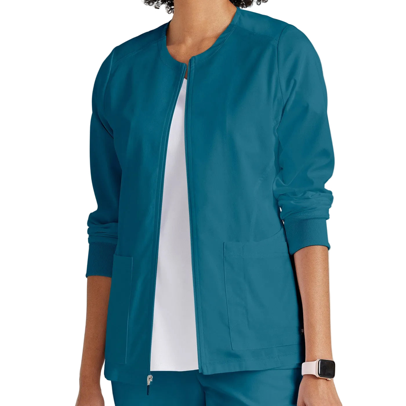 Chaqueta cremallera mujer 5 bolsillos azul petróleo Grey's Anatomy-zoom-2