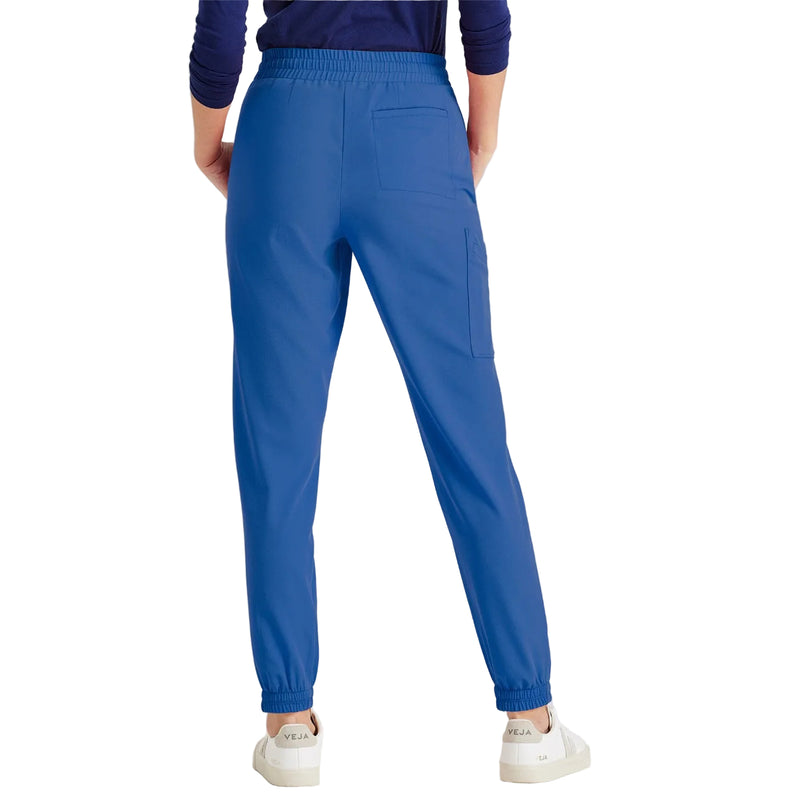 Women's plain 6-pocket trousers - royal blue Grey's Anatomy -zoom-