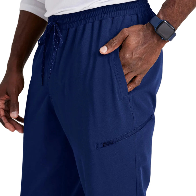 Pantalón liso hombre 6 bolsillos - azul índigo Grey's Anatomy-zoom-