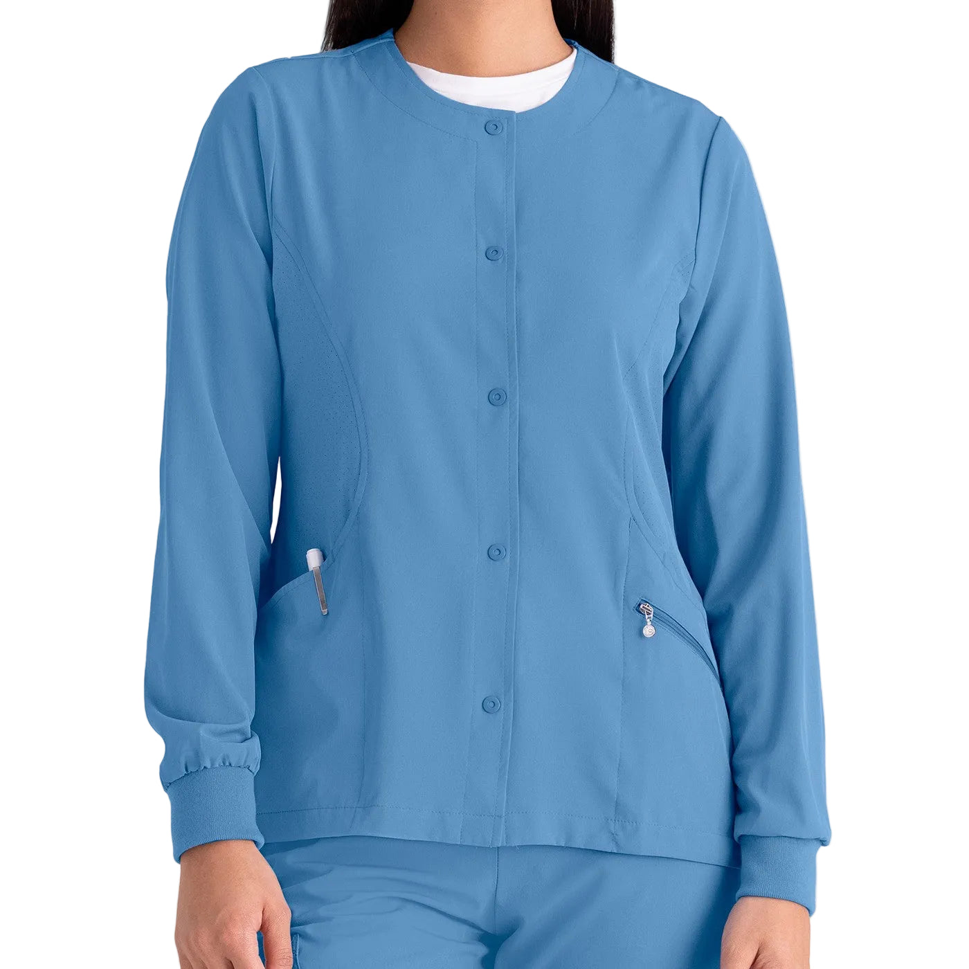 Chaqueta botones mujer azul cielo Grey's Anatomy