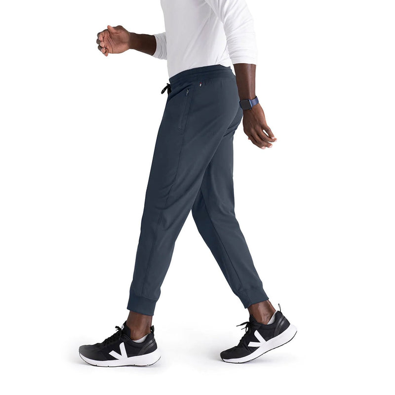 Men's plain 5-pocket trousers - anthracite grey Grey's Anatomy -zoom-