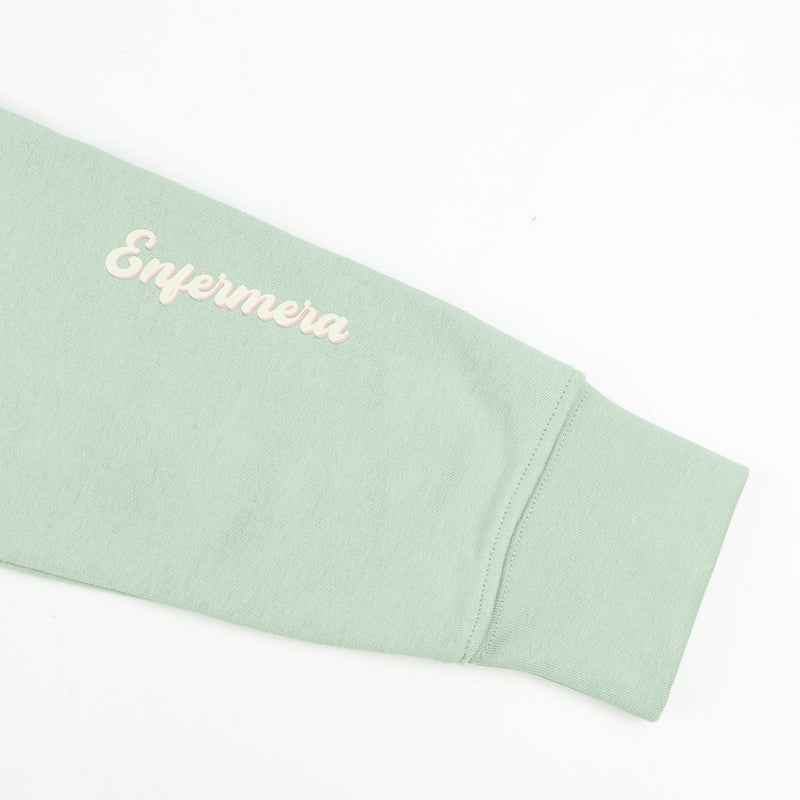 Sudadera verde estampado sanitario-zoom-