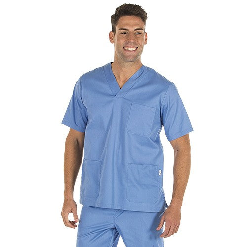 uniforme médico sarga azul