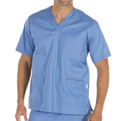 blusón médico azul celeste