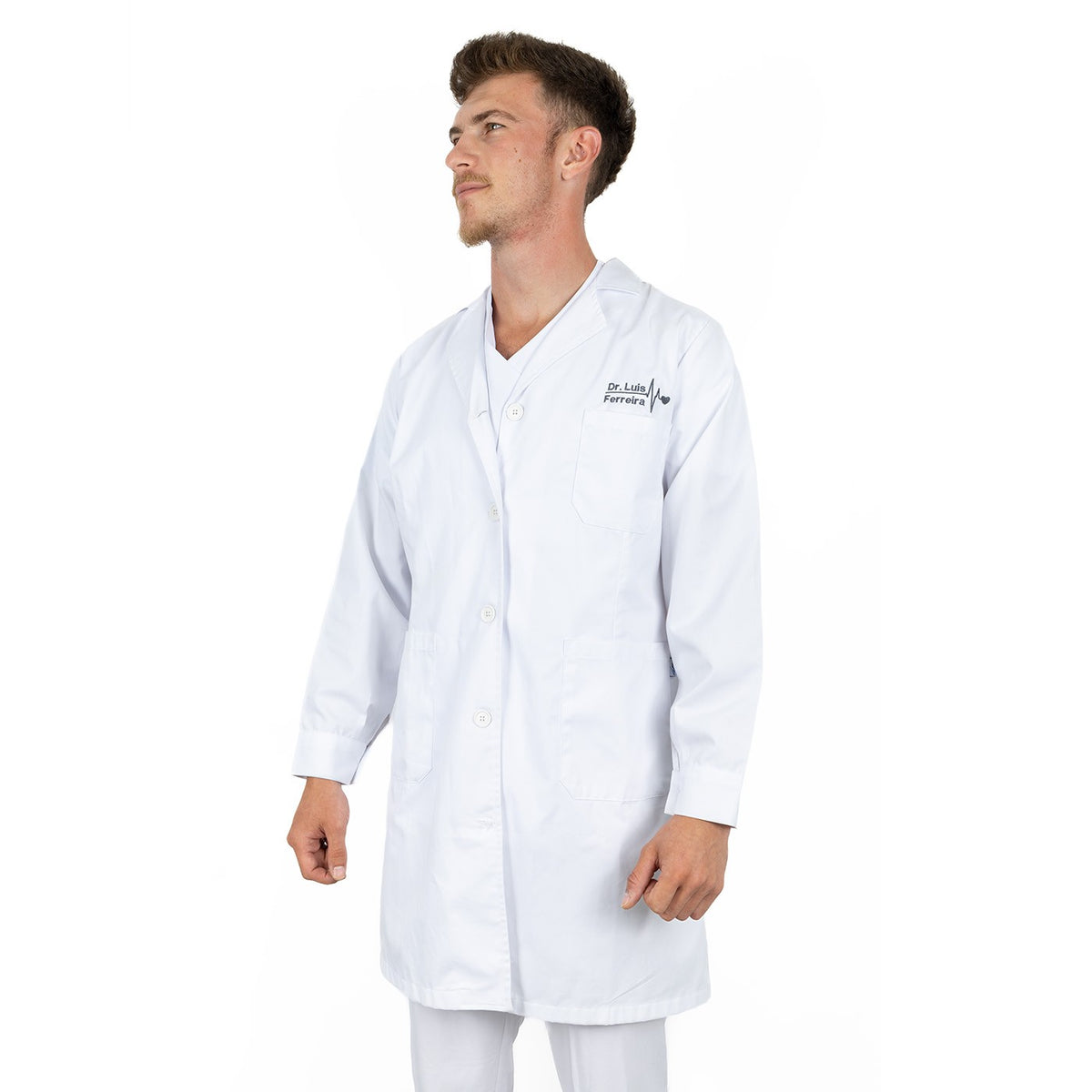 bata blanca unisex