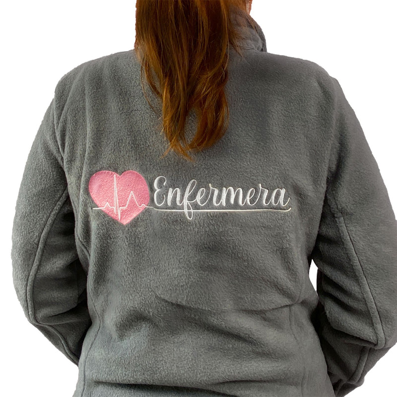 Forro Polar Sanitario Mujer Personalizado – Color Gris-zoom-