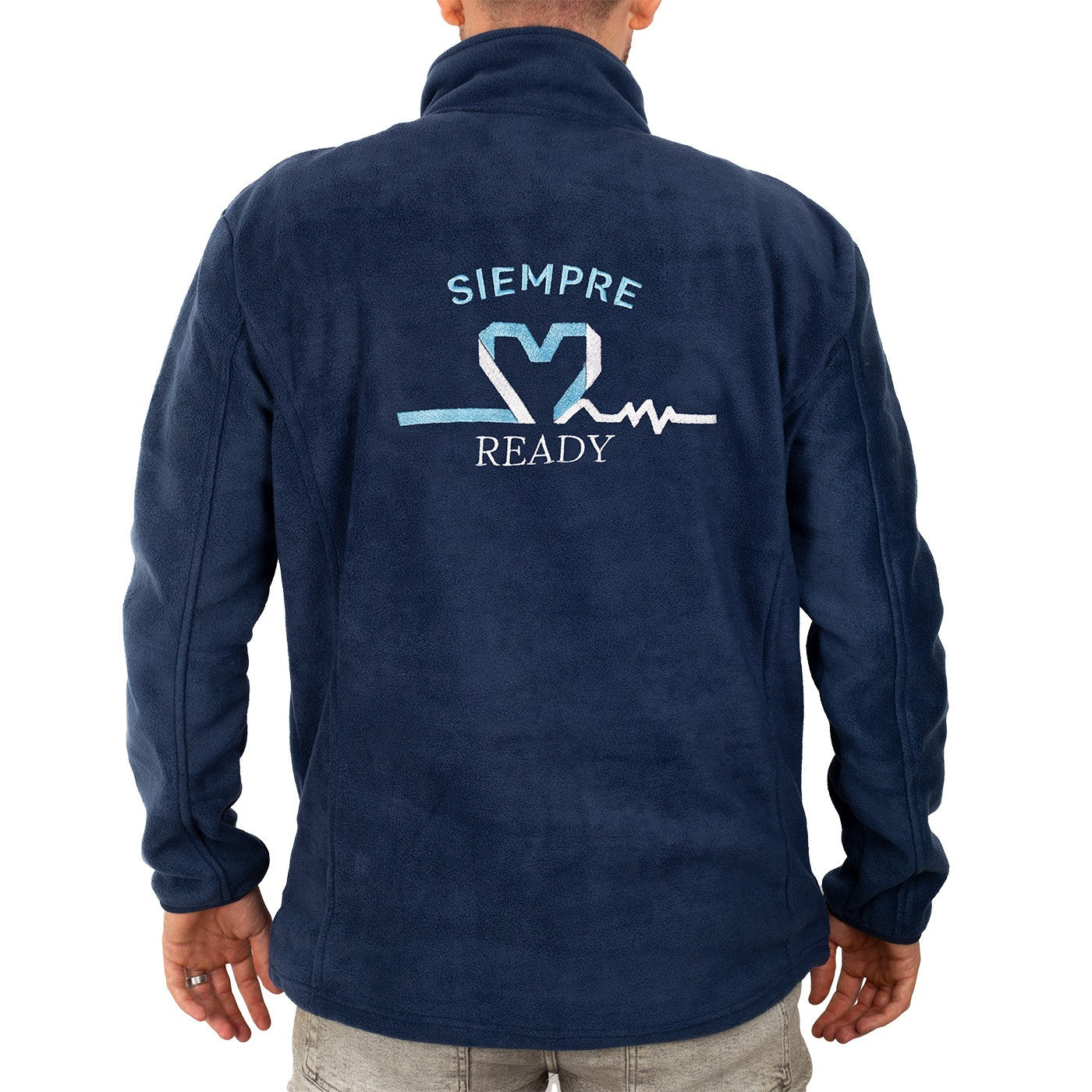 chaqueta polar azul marina