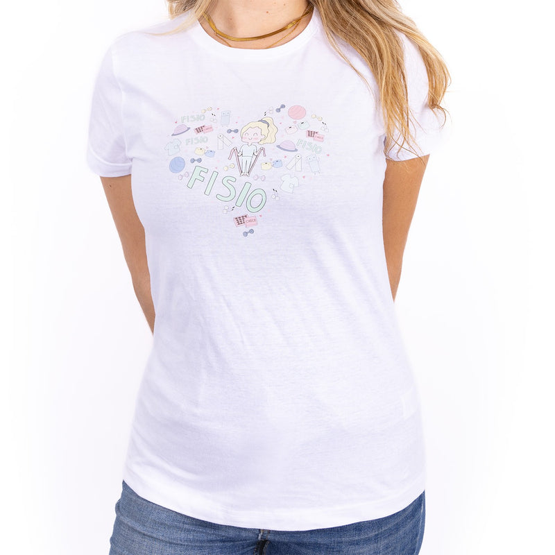 Camiseta estampada mujer - Fisio_corazón-zoom-