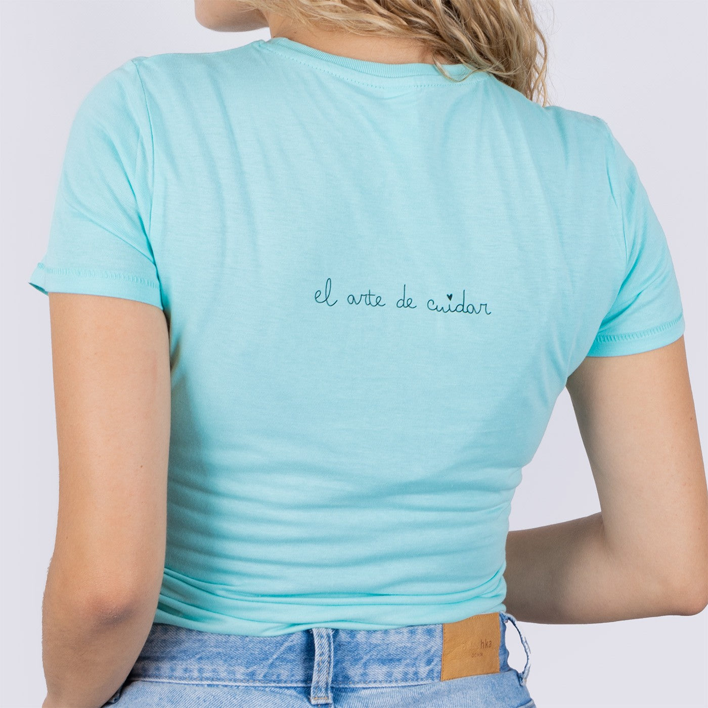 Camiseta Eco mujer Aqua - tirita @elartedecuidar_