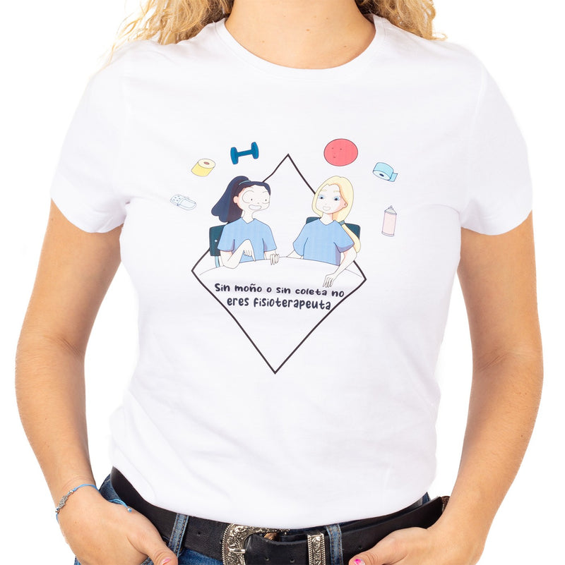 Camiseta blanca mujer - Eres fisioterapeuta-zoom-