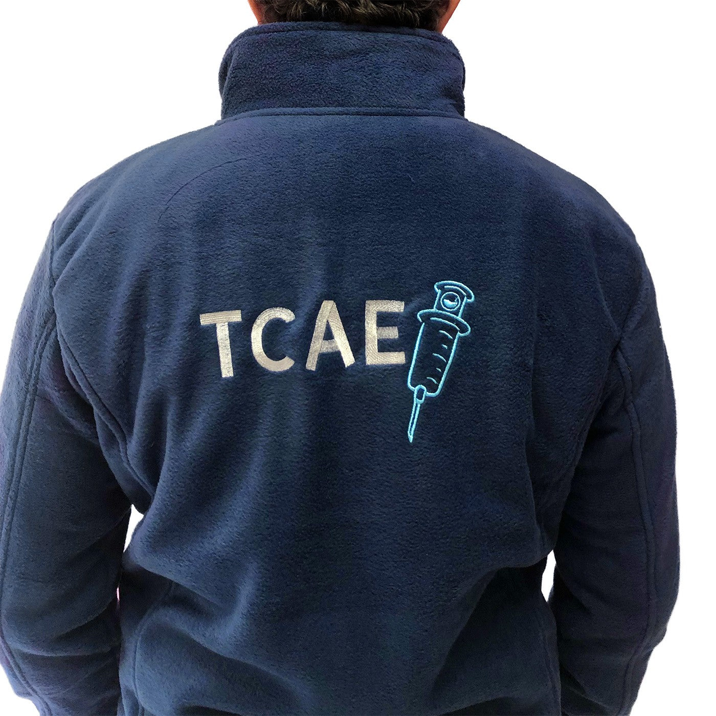 Chaqueta Polar Sanitaria Hombre Personalizado – Azul Marino-zoom-10